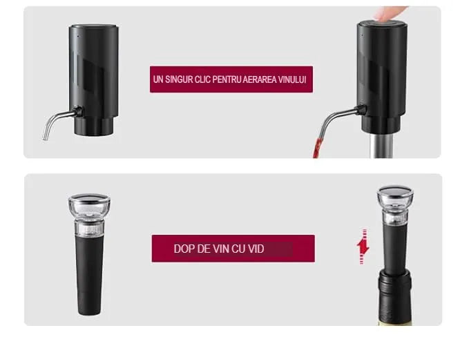 Set tirbușon pentru vin